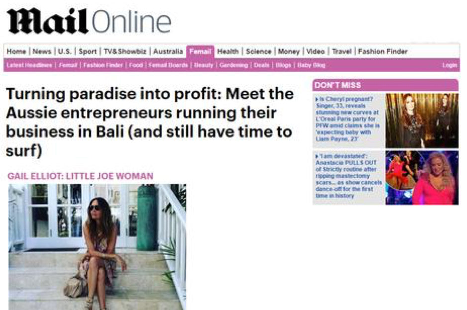 Daily Mail Online, January 2016