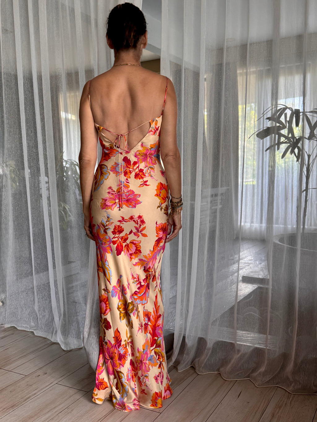 Tessa Maxi Dress in Hanalei Flower Print