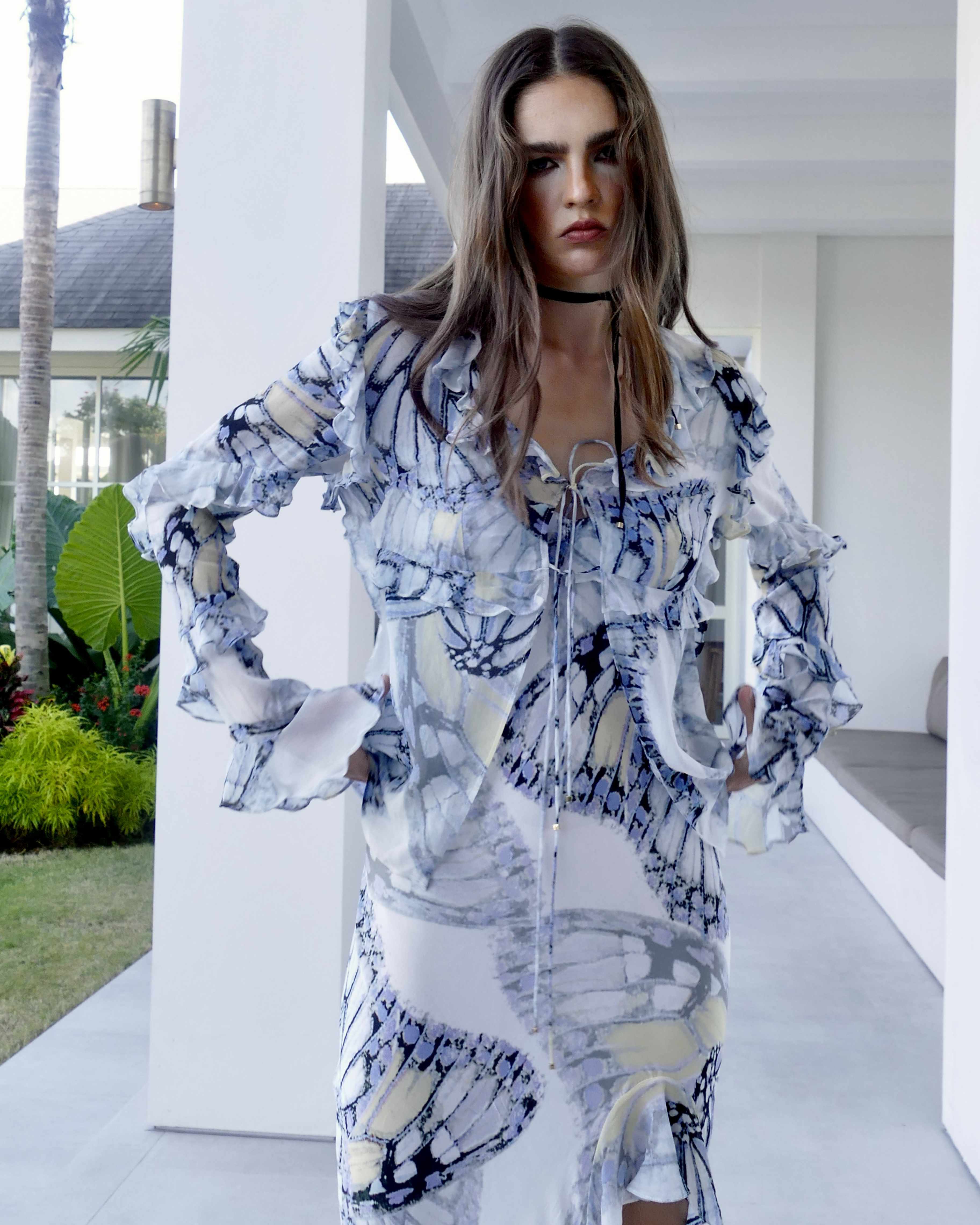 Sloane Ranger Tie Front Blouse