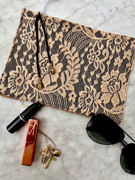 The Rosebud Lace Clutch