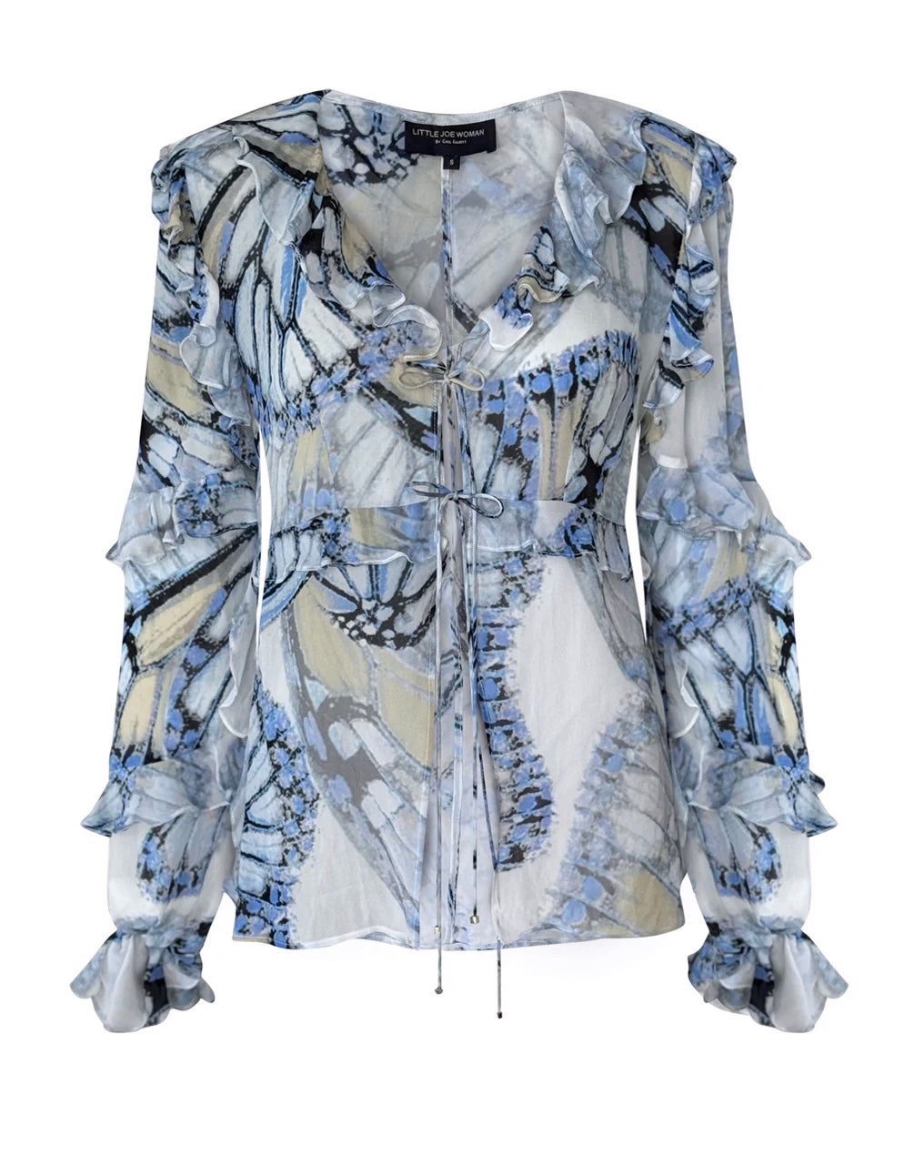 Sloane Ranger Tie Front Blouse