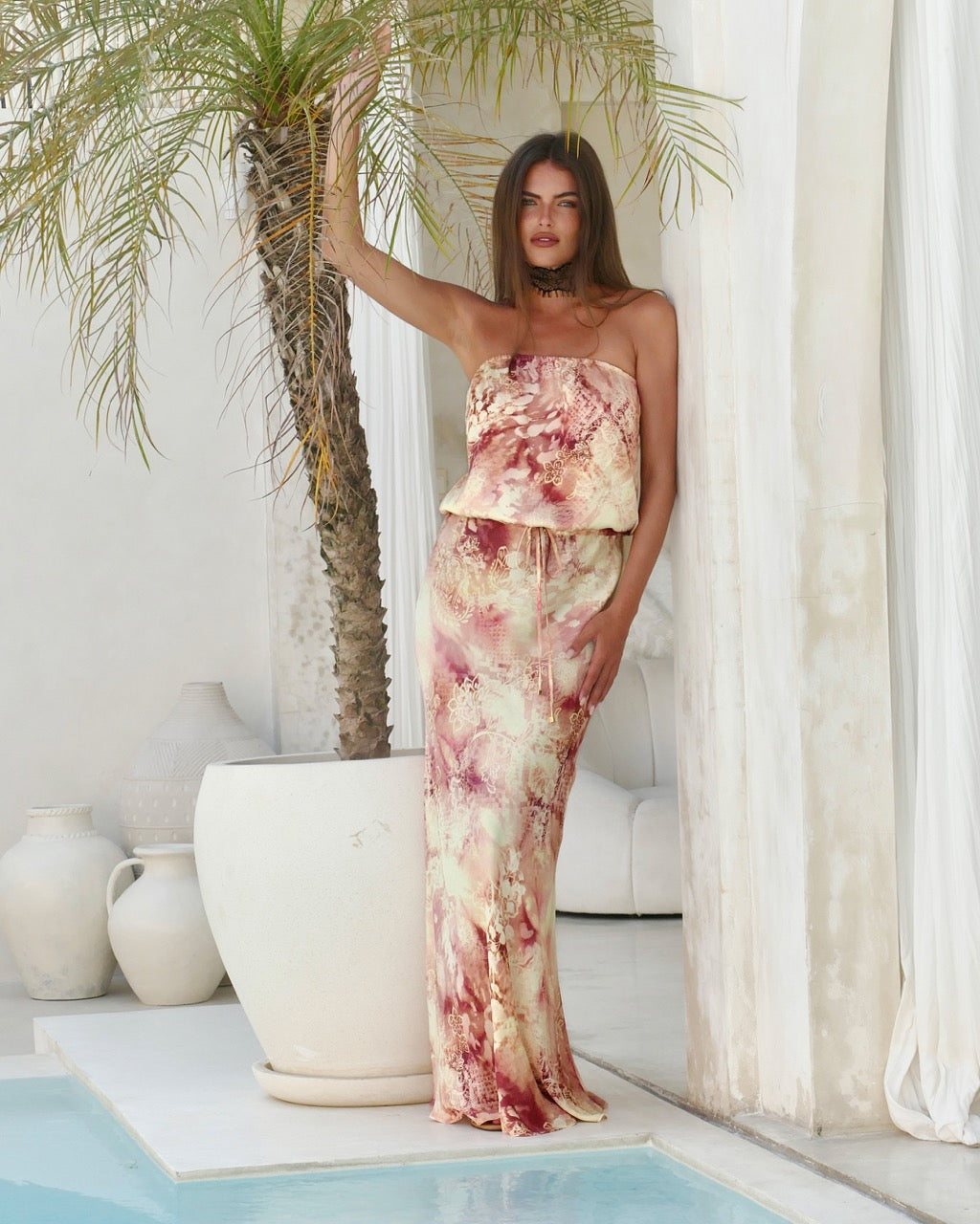 I'm A Superstar Maxi Dress in Rosa Dawn Print