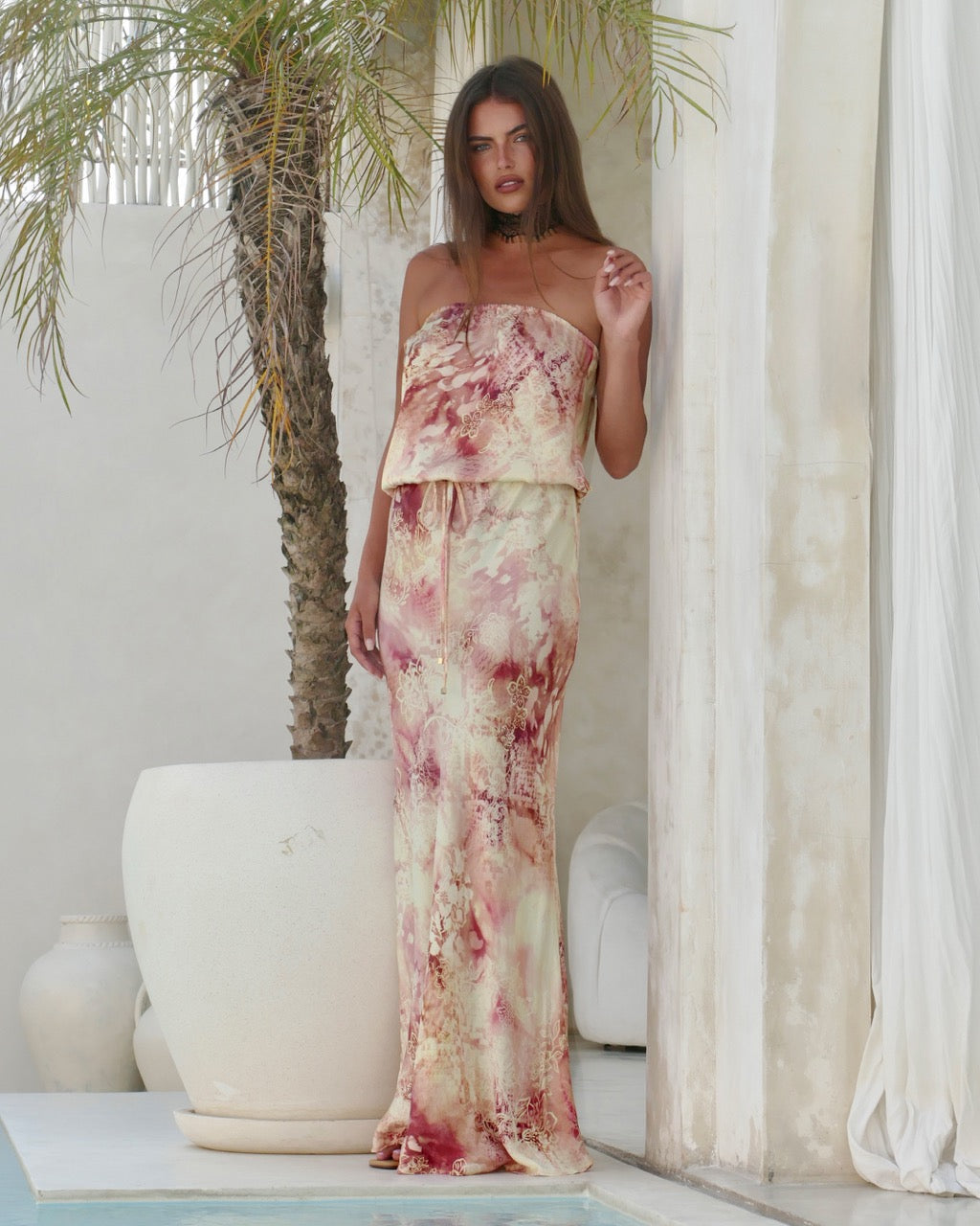 I'm A Superstar Maxi Dress in Rosa Dawn Print