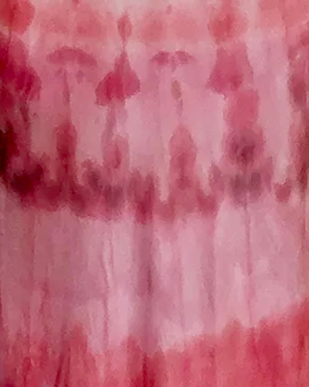 The Lindbergh Silk Dress in Raspberry Watercolour Print