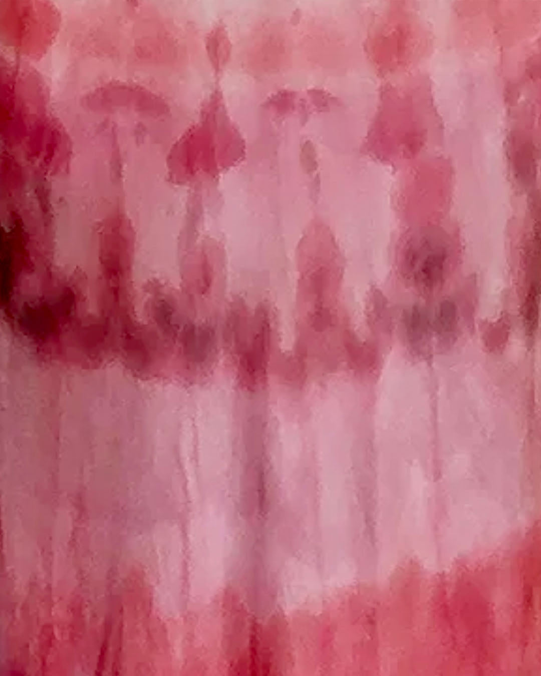 The Lindbergh Silk Dress in Raspberry Watercolour Print