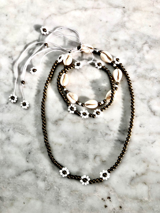 A Set of Beautiful Handmade Friendship Bracelets & a Necklace