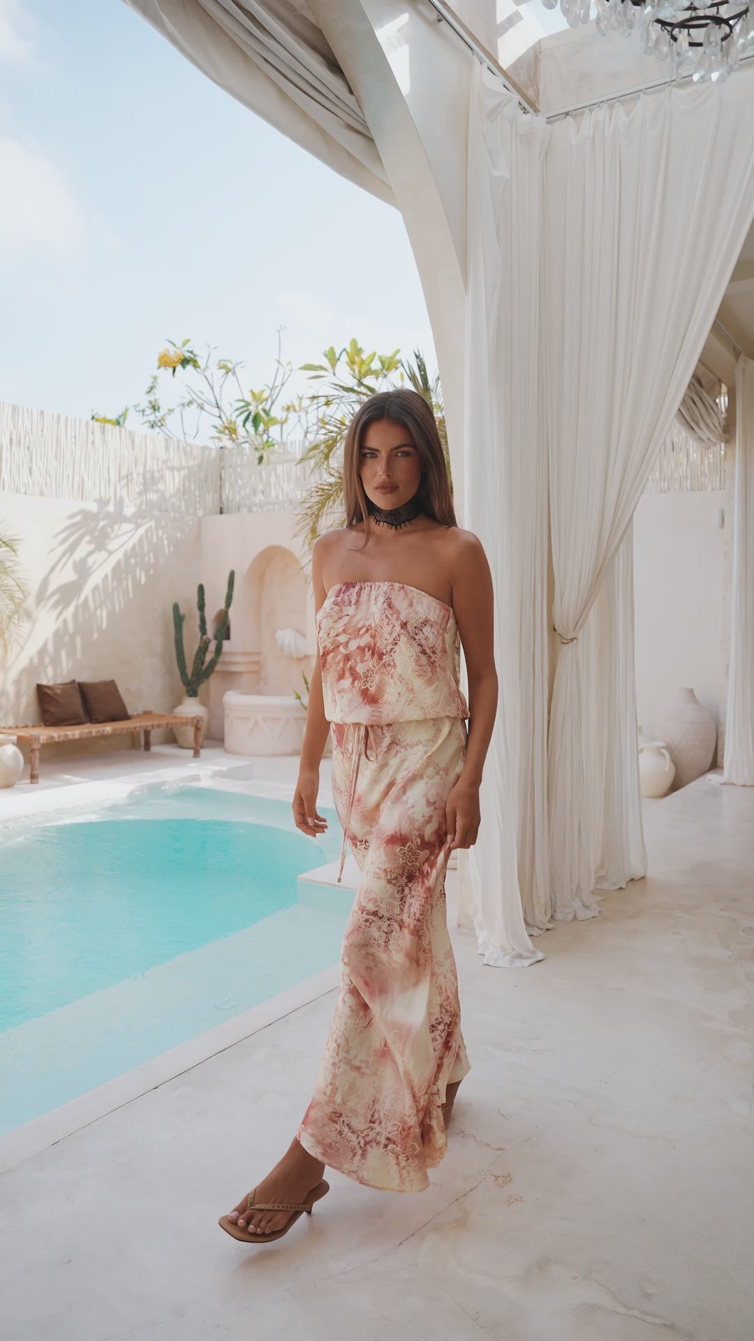 I'm A Superstar Maxi Dress in Rosa Dawn Print