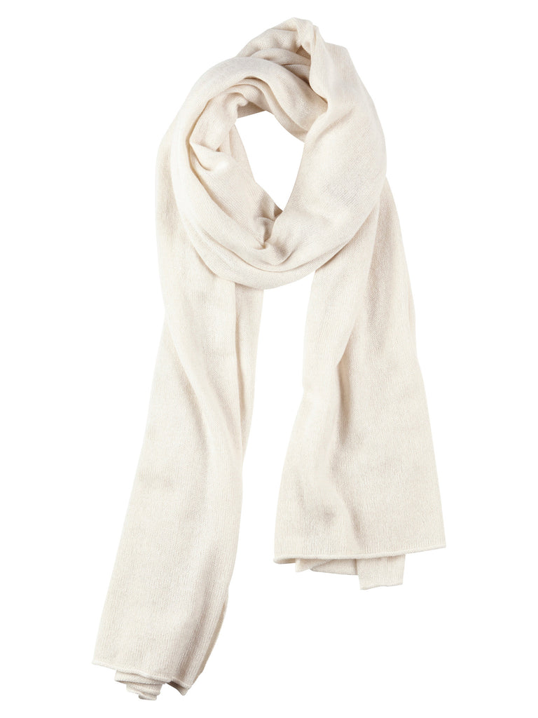 Swept Away Silk Cashmere Scarf / Milk Cream - Little Joe Woman by Gail Elliott E-Boutique
