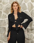 Model is 178cm / 5' foot 10" inches in height and wears a size S