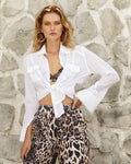 Model is 178cm / 5' foot 10" inches in height and wears a size S