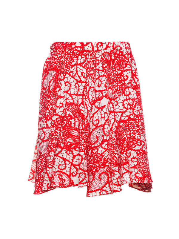 NEMESIS LACE PRINT SKIRT - Little Joe Woman by Gail Elliott E-Boutique
 - 1