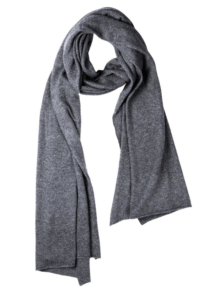 Swept Away Silk Cashmere Scarf / Grey Thunder - Little Joe Woman by Gail Elliott E-Boutique
