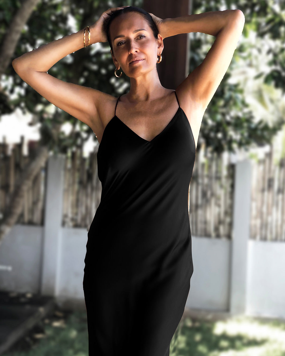 Layla Star Silk Maxi Dress