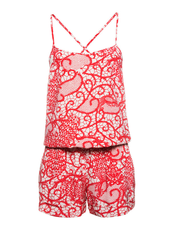 SNARE LACE PRINT PLAYSUIT - Little Joe Woman by Gail Elliott E-Boutique
 - 1