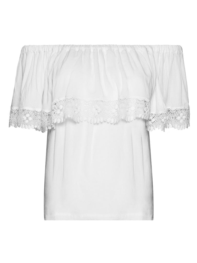 BLOSSOM OFF-THE-SHOULDER BLOUSE - Little Joe Woman by Gail Elliott E-Boutique
 - 1