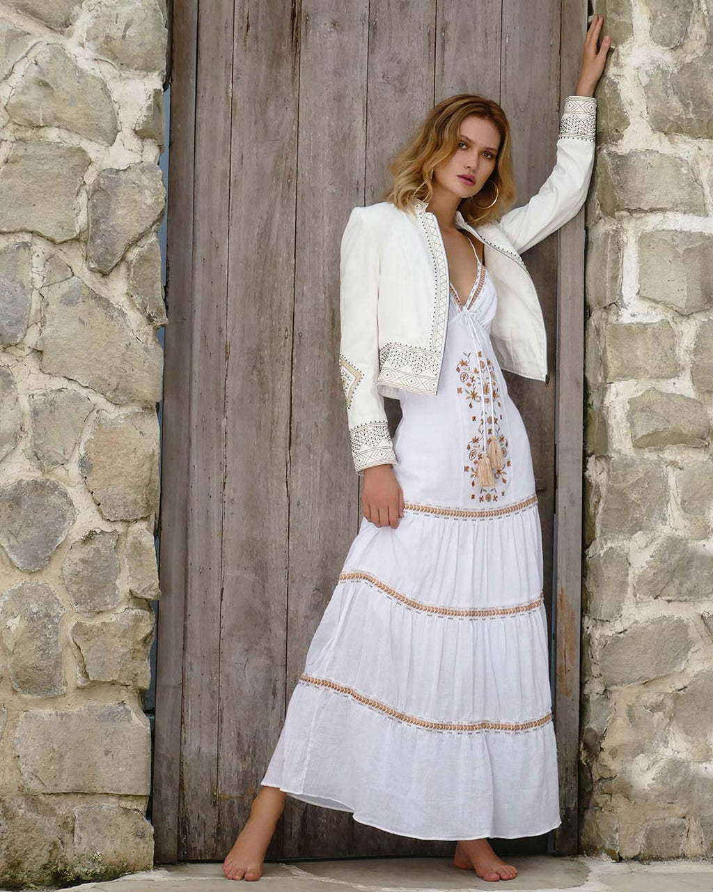 Model is 178cm / 5' foot 10" inches in height and wears a size S