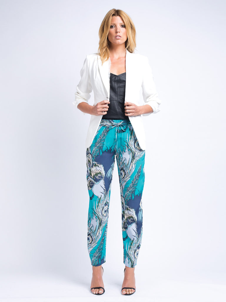 Diamond Python Silk Blazer- Sold Out - Little Joe Woman by Gail Elliott E-Boutique
 - 2