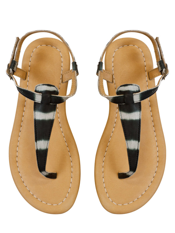 Black Leather Sandal - Little Joe Woman by Gail Elliott E-Boutique
