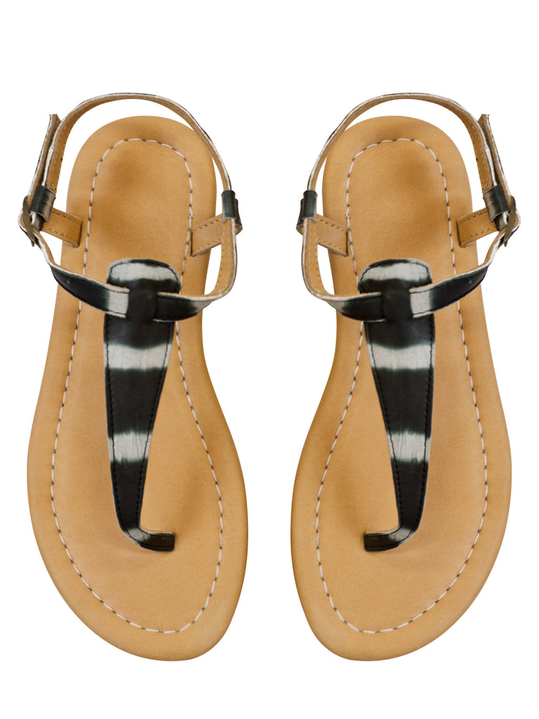 Black Leather Sandal - Little Joe Woman by Gail Elliott E-Boutique
