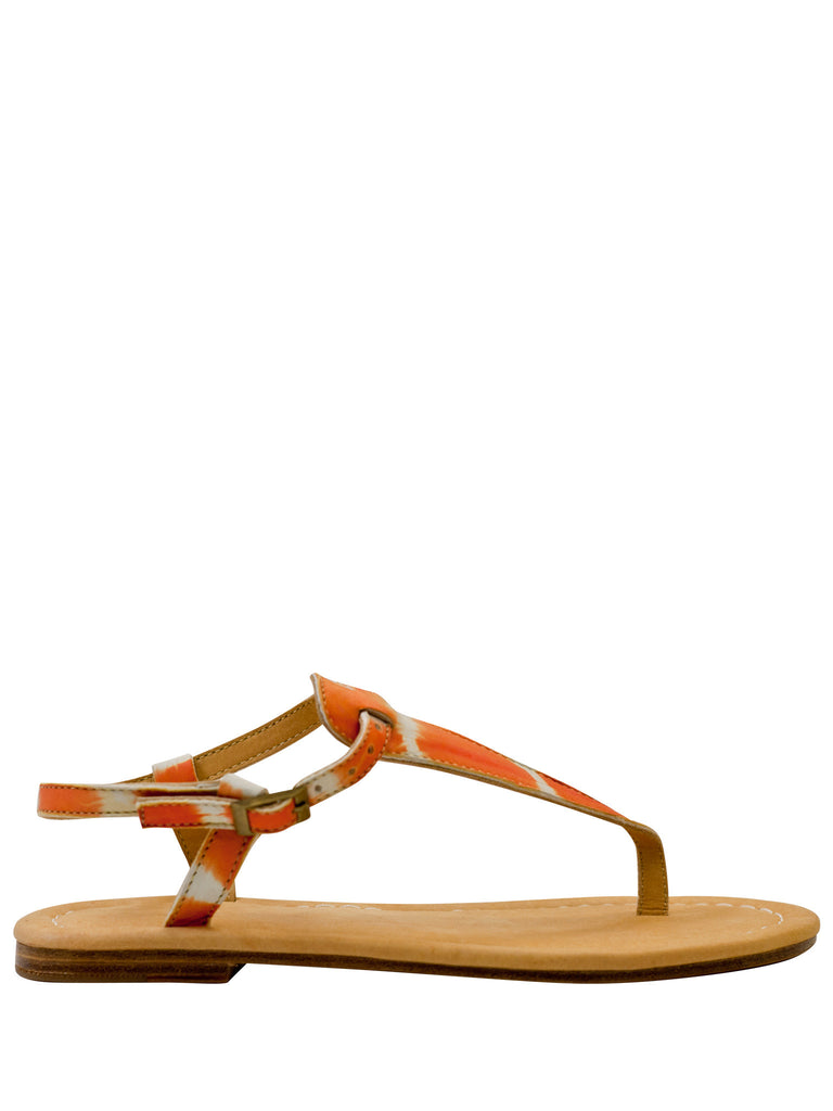 Orange Leather Sandal - Little Joe Woman by Gail Elliott E-Boutique
 - 2