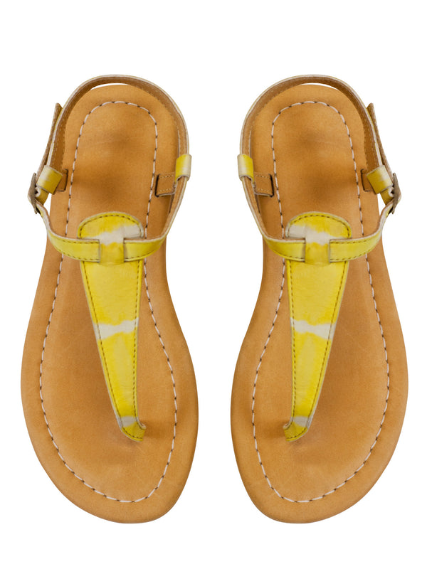 Yellow Leather Sandal - Little Joe Woman by Gail Elliott E-Boutique
 - 1